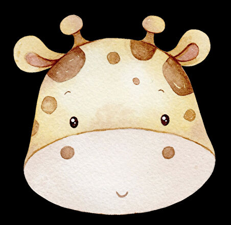 Zürafa Kafası Duvar Stickerı