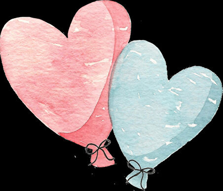 Kalp Balonlar Duvar Stickerı