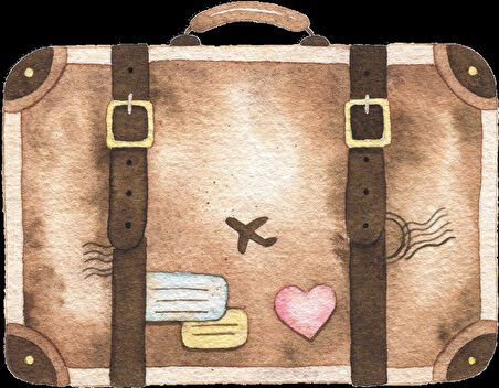 Eski Bavul Duvar Stickerı