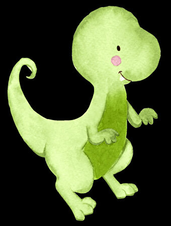 Yeşil Dinozor Duvar Stickerı