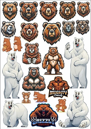 Ayı Sticker Set