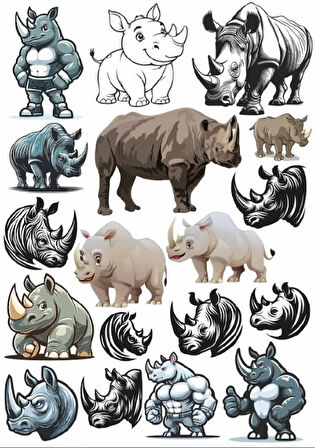 Su Aygırı Sticker Set