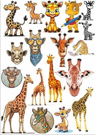 Zürafa Sticker SEt