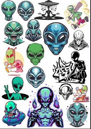 Uzay Sticker Set