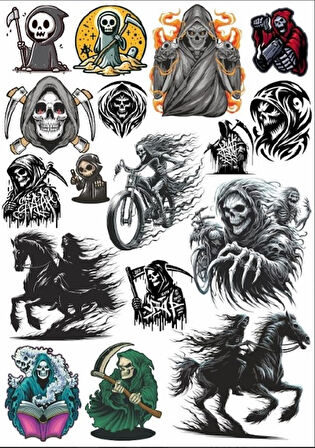 İskelet Sticker Set
