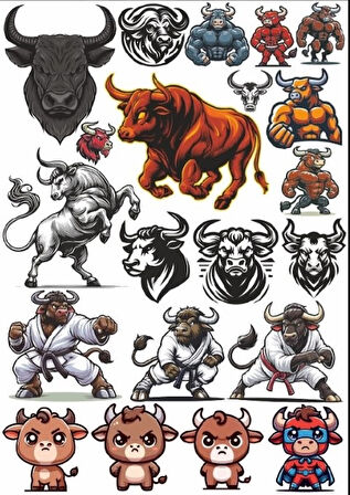 Boğa Sticker Set