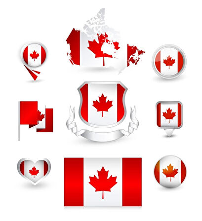 Kanada Sticker Set