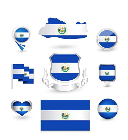 El Salvador Sticker Set