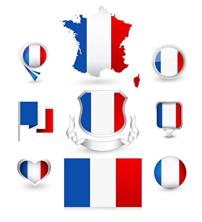 Fransa Sticker Set