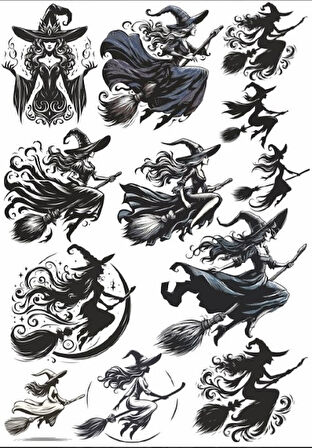 Cadı Sticker Set