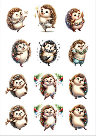 Kirpi Sticker Set