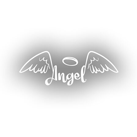 Angel Sticker 17x17 Cm Beyaz