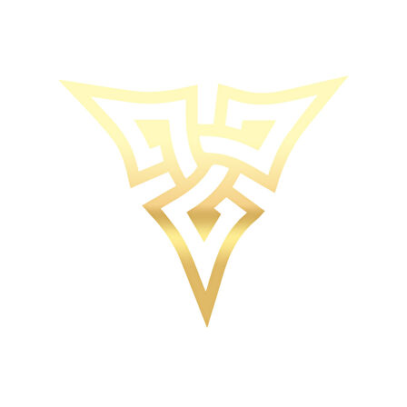 Nordik Güç Sembolü Sticker 17x17 Cm Gold