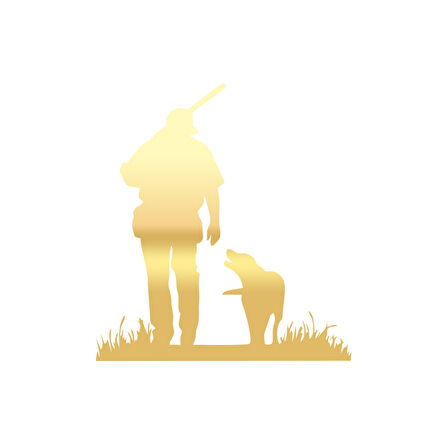 Slah Tutan İnek Araba Sticker 17x17 Cm Gold