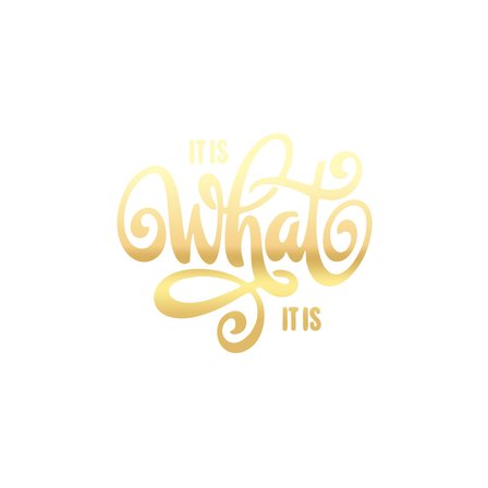 What is This Sticker 17x17 Cm Gold