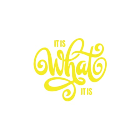 What is This Sticker 17x17 Cm Sarı