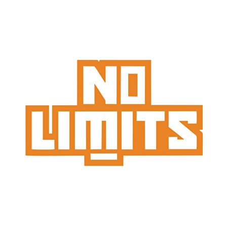 No Limit Sticker 17x17 Cm Turuncu