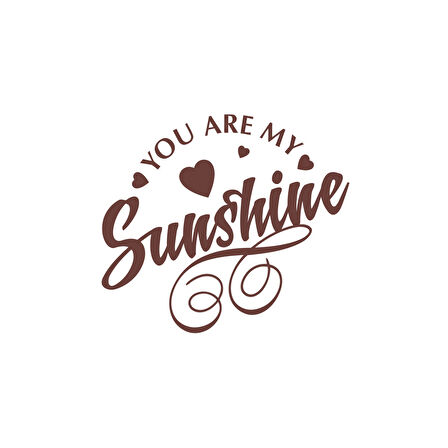 Sunshine Sticker 17x17 Cm Kahverengi