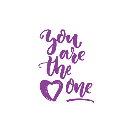 You Are The Pne Sticker 17x17 Cm Mor