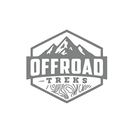 Offroad ve Dağ Sticker 17x17 Cm Gri