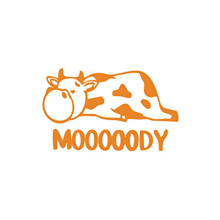 Moody Sticker 17x17 Cm Turuncu