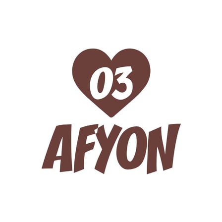 Kalpli 03 Afyon Araba Sticker 17x17 Cm Kahverengi