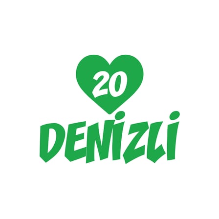 Kalpli 20 Denizli Araba Sticker 17x17 Cm Yeşil