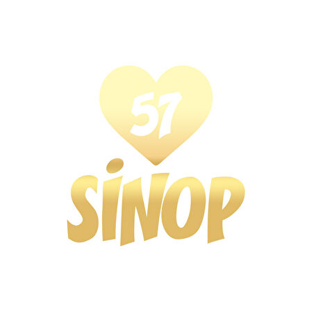 Kalpli 57 Sinop Araba Sticker 17x17 Cm Gold