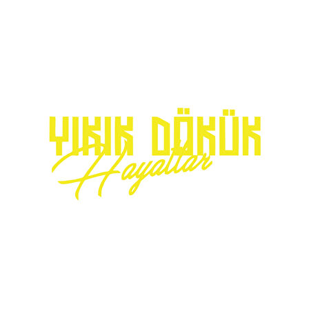 Yıkık Dökük Hayatlar Araba Sticker 17x17 Cm Sarı