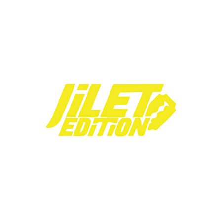 Jilet Edition Araba Sticker 17x17 Cm Sarı