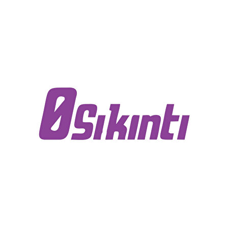 0 Sıkıntı Araba Sticker 17x17 Cm Mor