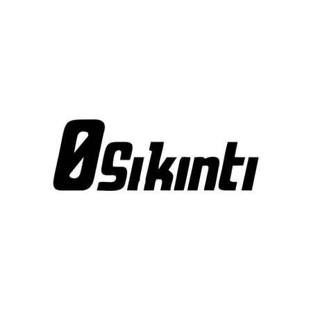 0 Sıkıntı Araba Sticker 17x17 Cm Siyah
