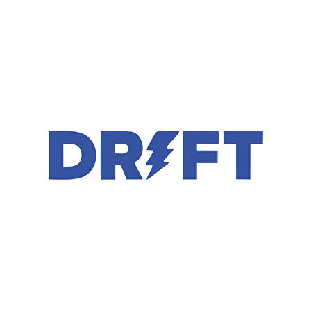 Drift Araba Sticker 17x17 Cm Mavi