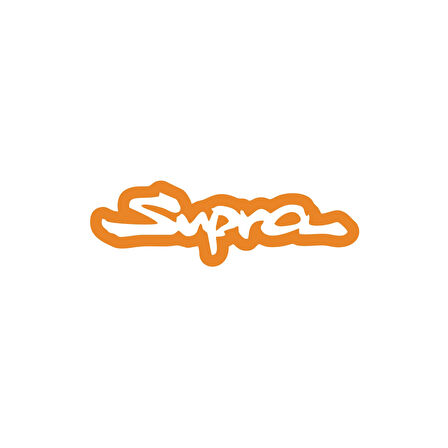 Supra Araba Sticker 17x17 Cm Turuncu