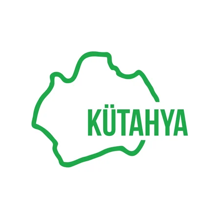 Kütahya Harita Araba Sticker 17x17 Cm Yeşil