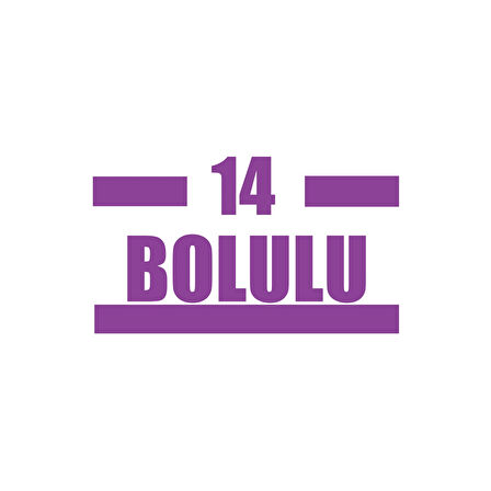 14 Bolulu Araba Sticker 17x17 Cm Mor