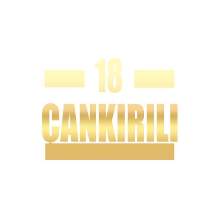 18 Çankırılı Araba Sticker 17x17 Cm Gold