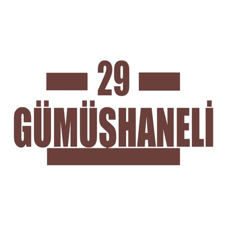 29 Gümüşhaneli Araba Sticker 17x17 Cm Kahverengi
