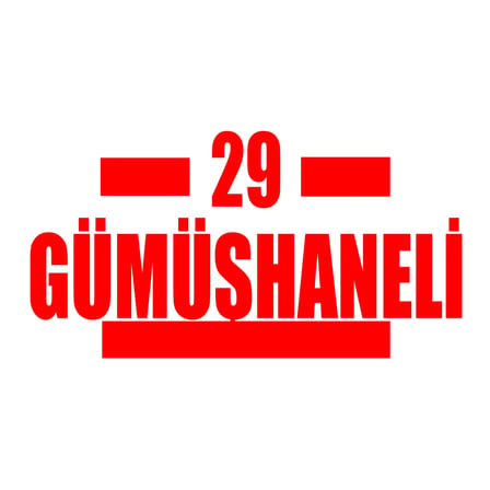 29 Gümüşhaneli Araba Sticker 17x17 Cm Kırmızı