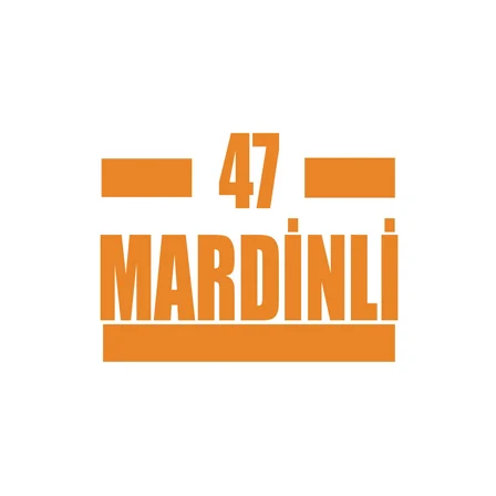 47 Mardinli Araba Sticker 17x17 Cm Turuncu