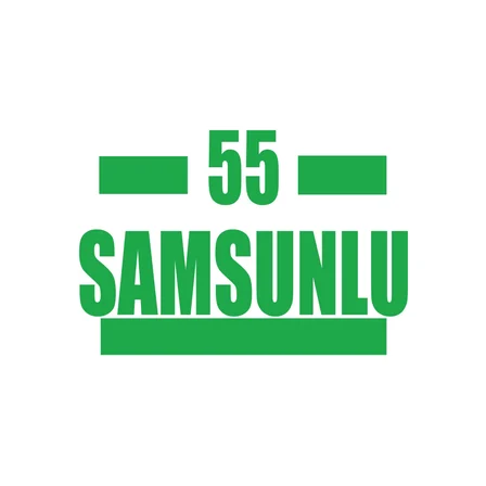 55 Samsunlu Araba Sticker 17x17 Cm Yeşil
