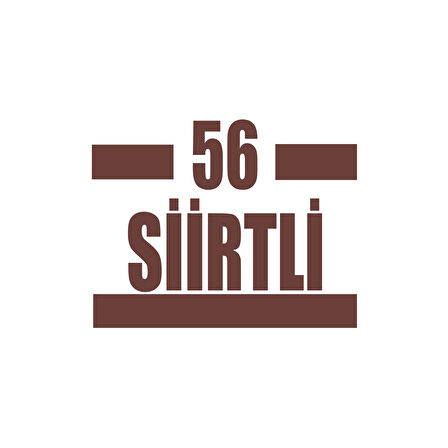 56 Siirtli Araba Sticker 17x17 Cm Kahverengi