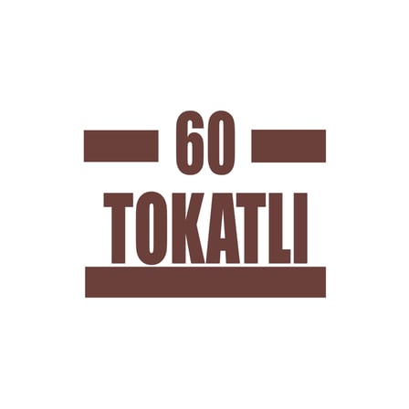 60 Tokatlı Araba Sticker 17x17 Cm Kahverengi