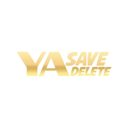 Ya Save Ya Delete Araba Sticker 17x17 Cm Gold
