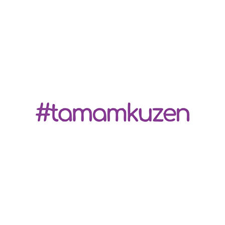 #tamamkuzen Araba Sticker 17x17 Cm Mor