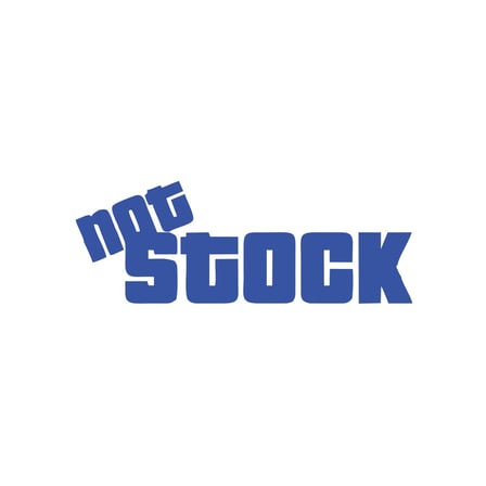 Not Stock Araba Sticker 17x17 Cm Mavi