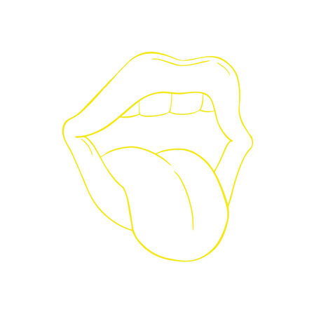 Dil Araba Sticker 17x17 Cm Sarı