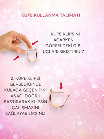 925 Ayar Rodyum Kare Halka Gümüş Küpe (Minimal, Zarif ve Hafif)