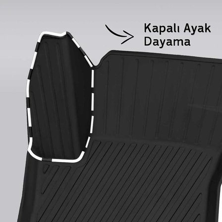 Rizline Premium Renault Megane 4 Sedan 2016-2023 Havuzlu Paspas (Şampuan ve Areon Koku Hediye)