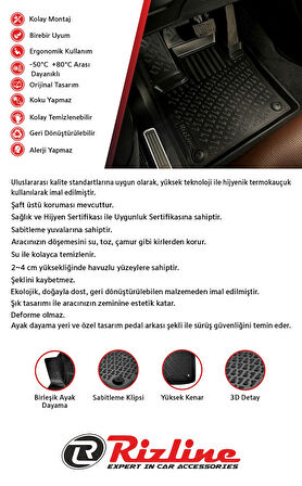 Rizline Mini Countryman R60 2010-2016 3d Havuzlu Paspas